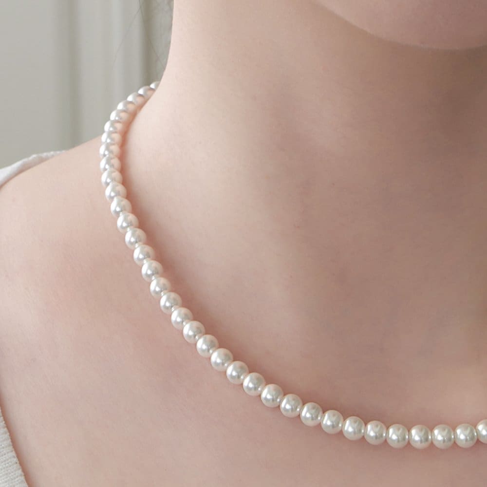 Prn276 Basic Pearl Necklace