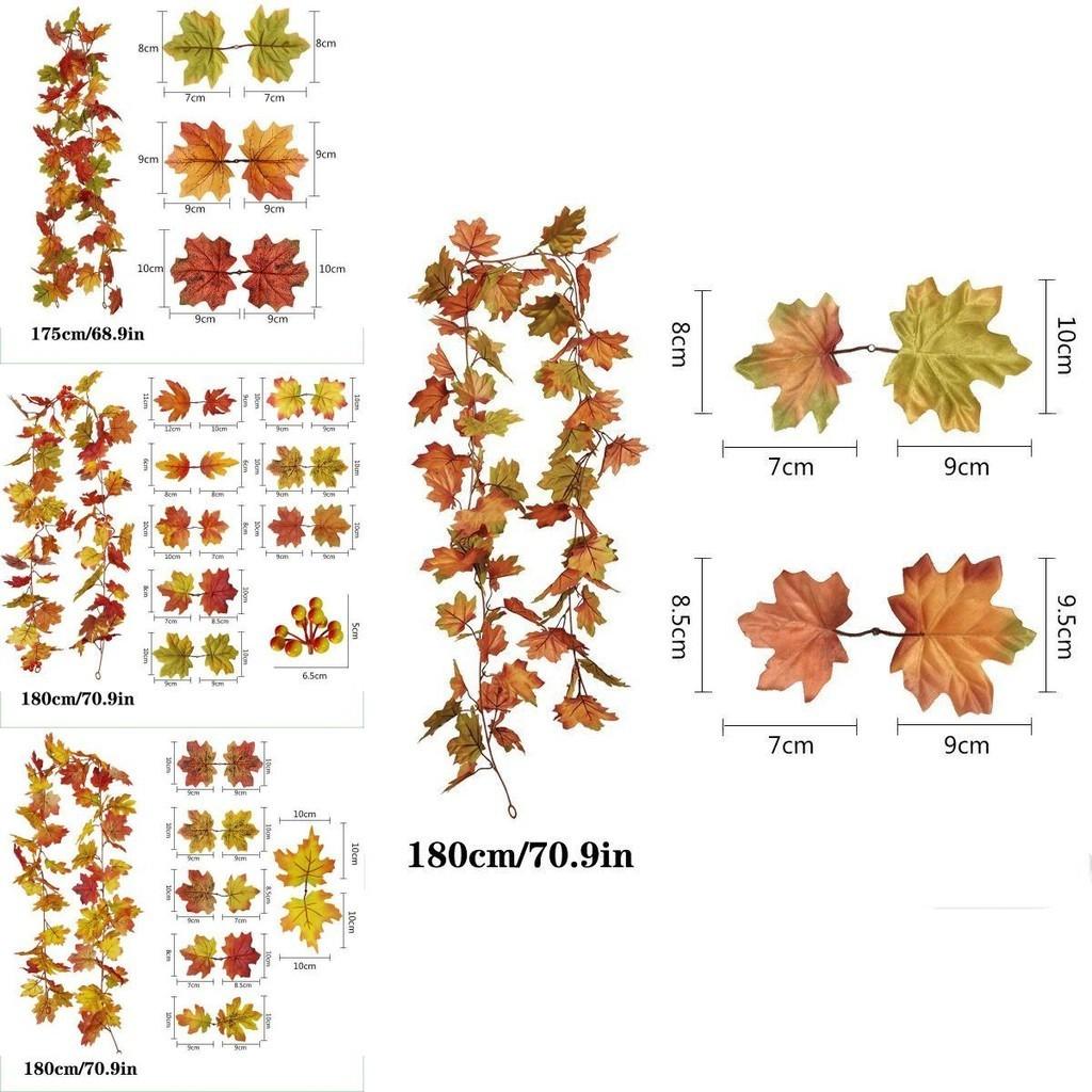 Vibrant And Natural Maple Leaf Wreath For Thanksgiving And Christmas Decor