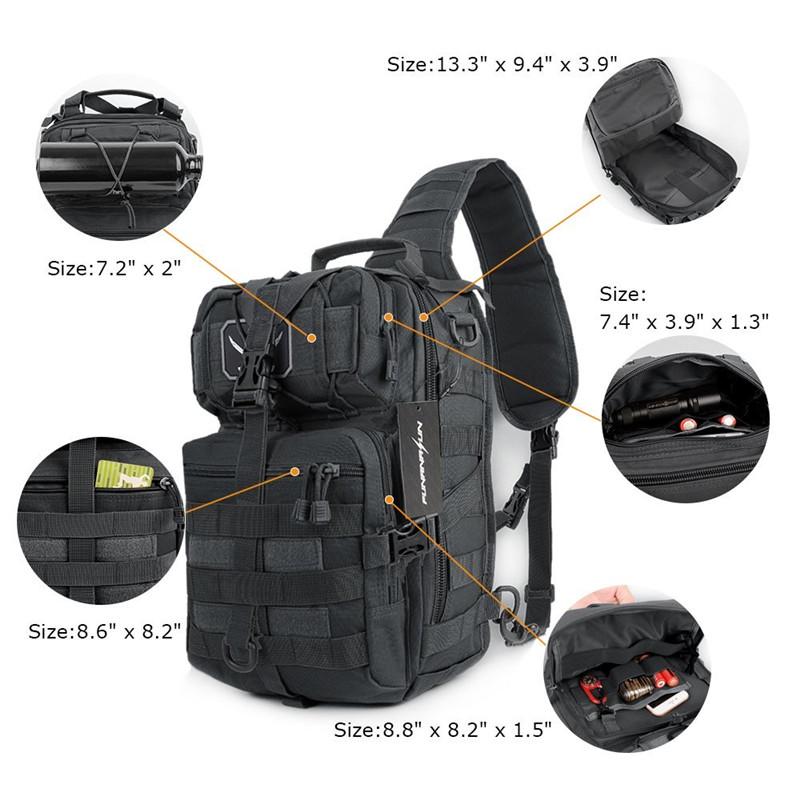 edc backpack size