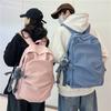 Schoolbag Minimalist Style Schoolbag Female College Students Simple, Fashionable and Fresh Large Capacity Backpack Junior High School Versatile