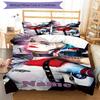 3pcs Custom Name Harley Quinn Bedding Set Duvet Cover Closure Includes 1 Duvet Cover & 2 Pillowcases, Soft and Comfortable for All Seasons.