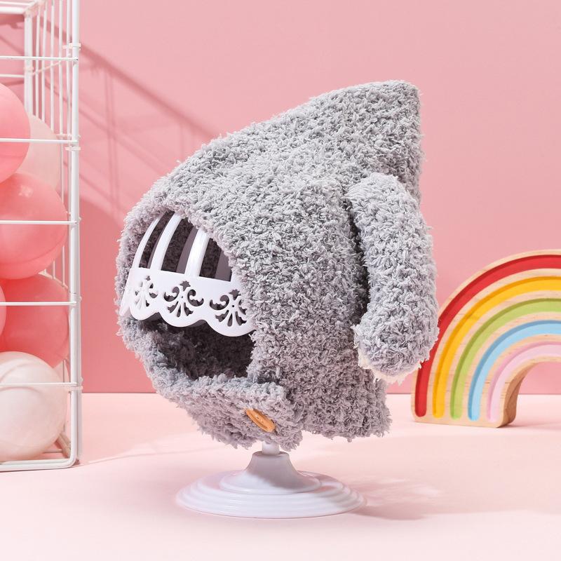 Baby Hat Winter Velvet Warm Pullover Hat Baby Super Cute Rabbit Ears Ear Hat Children's Plush Knitted Hat