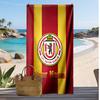 Union Berlin FC Personalized Printed Beach Towel Soccer Logo Support Custom Name Text Absorbent Towel For Sport Travel Special Gift