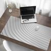 Anti-slip Protective Desk Mat with 3D Wavy Lines Graphics 120X60 Cm