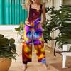 Women's Casual Halloween Printed Jumpsuit Sleeveless Printed Cotton Jumpsuit
