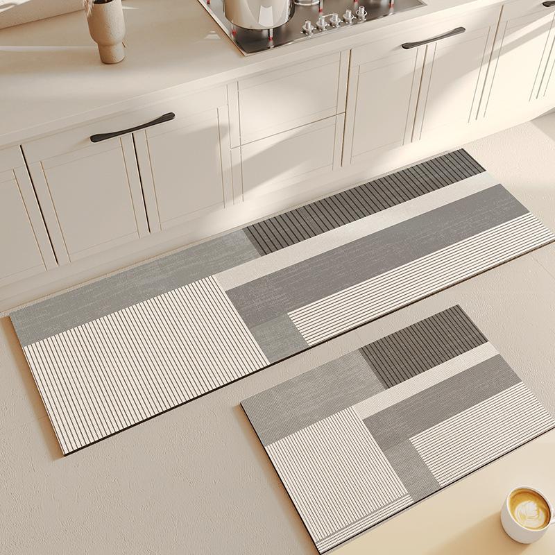 Non-slip Floor Mats Diatomite Kitchen Rug Absorbent Drying Mats Long Carpets Entrance Doormat Kitchen Carpet Foot Pad Home Decor