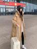 European Women's Mid-Length Down Jacket - Winter 2024 Arrival, Over-the-Knee, Loose Fit, Thickened Cotton Coat
