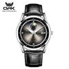 OPK 8146 Men Original Quartz Movement Watch Steel Strip Daily Life Waterproof Calendar Window Night Light Watch For Men