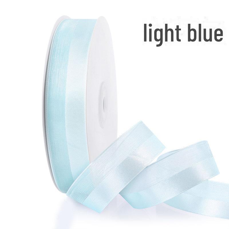 

Лента из атласа и пряжи шириной 2,5 см для украшения подарков, тортов и свадебных коробок