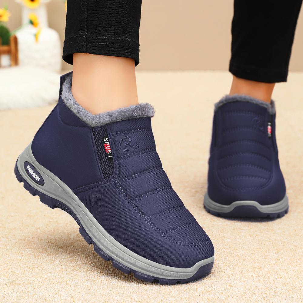 Fashion Waterproof Winter Boots for Women 2025 New Plush Snow Boots Women Ankle Boots Warm Black Couple Cotton Couples Platform Shoes