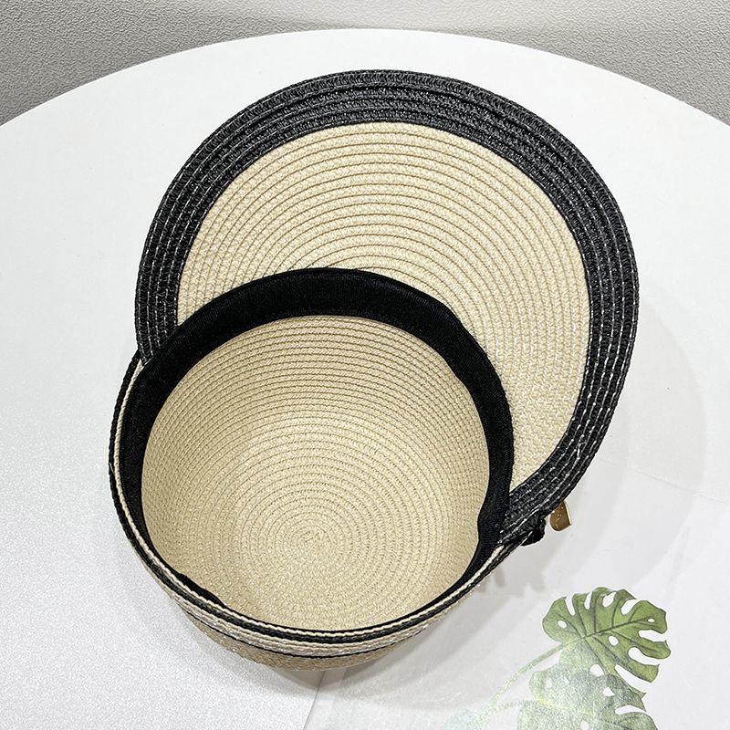 New Cap Hat Women's Summer Thin Hat Breathable Cute Resort Equestrian Hat Beach Sun Straw Hat