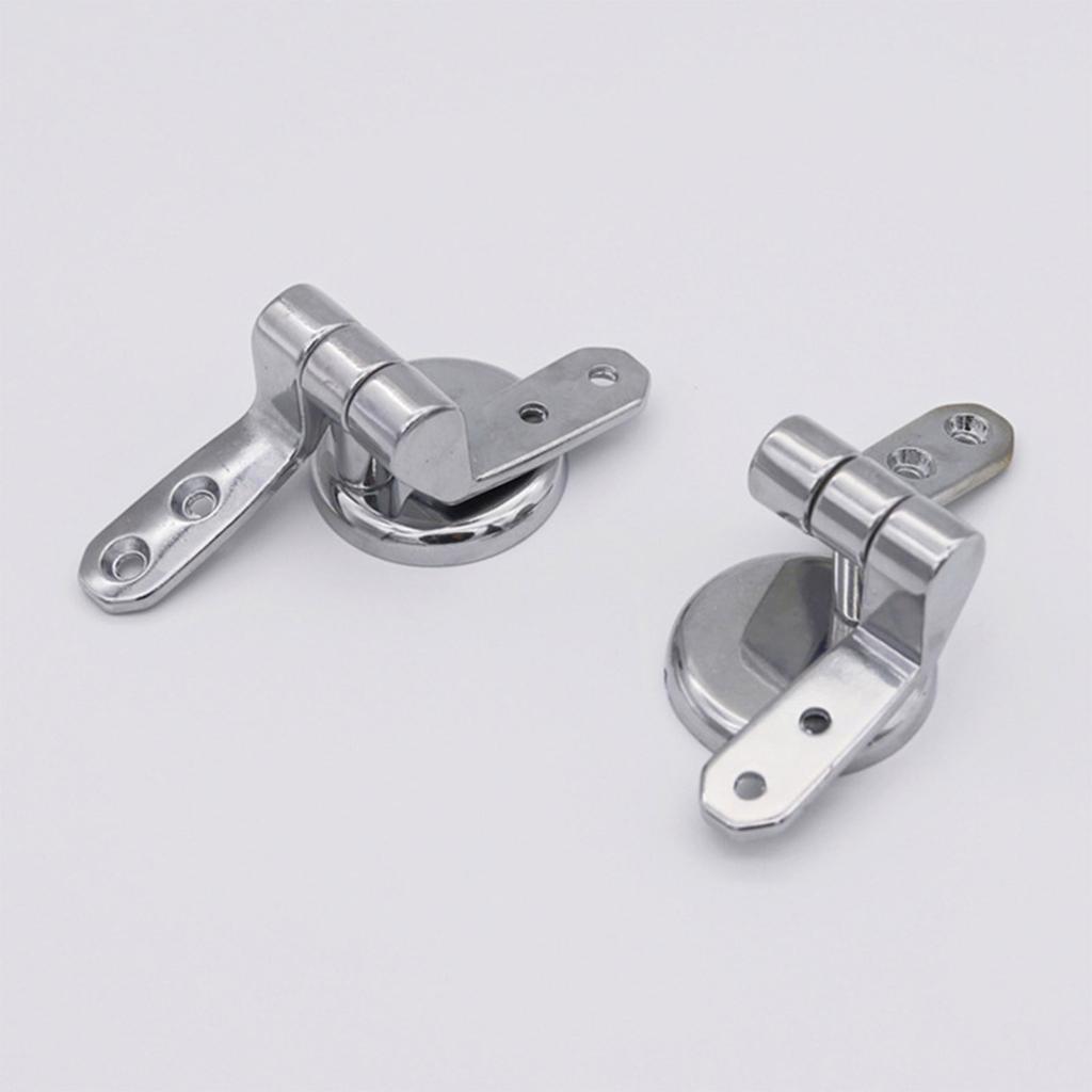 Toilet Seat Hinge Zinc Alloy Tightening Toilet Lid Hinge Bathroom Hardware Toilet Replacement Part Easy To Install
