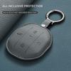 Leather Car Key Case Cover For Chery Jetour Mountain Sea T1 T2 Anti-Scratch Durable Auto Keychain Protector Decorative Accessory
