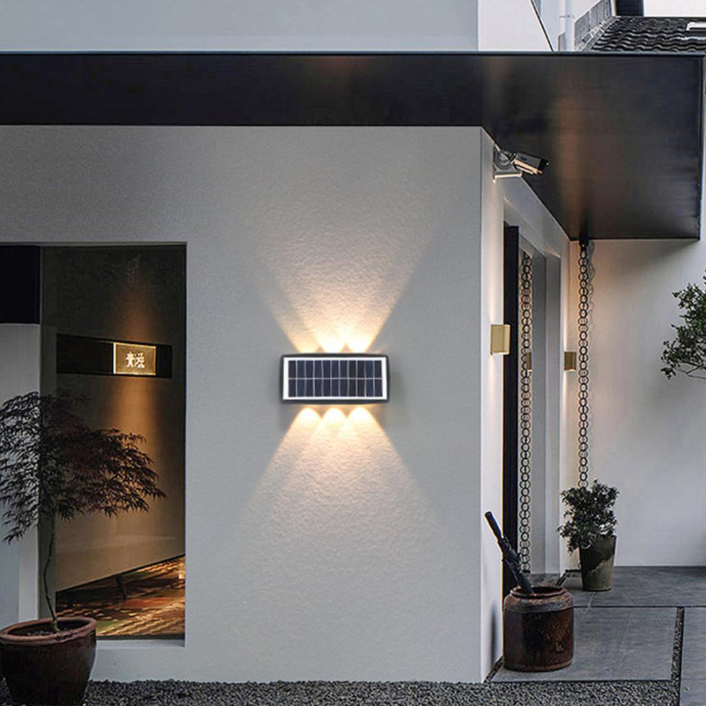 Solar Wall Washer Outdoor Waterproof Wall Lamp Landscape Garden Lamp Villa Night View Decoration Lamp IP65 Waterproof Grade