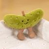 Quirky Potato & Cucumber Plush Toy - Small Size Claw Machine Doll & Photo Prop