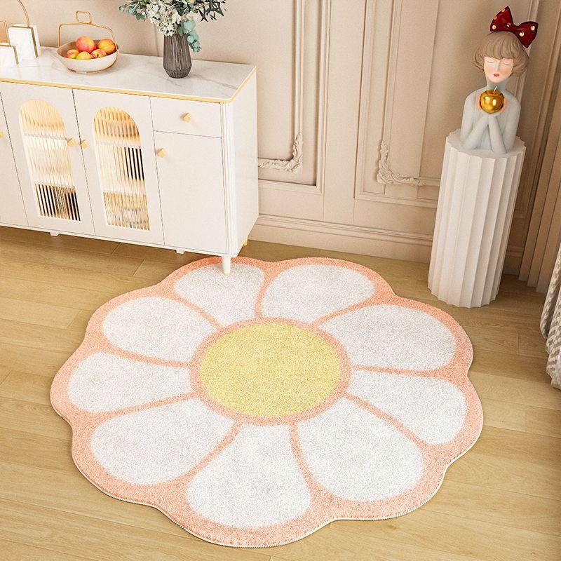 

Bedroom Carpet Dirt Resistant Makeup Stool Carpet Bedside Carpet Circular Carpet Living Room Carpet diameter 100cm