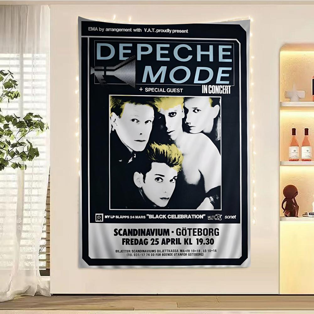 Cantante Star Depeche Mode Arazzo Colorato da Appendere alla Parete Arazzi da Parete Bohemien Lenzuola con Mandala da Appendere alla Parete