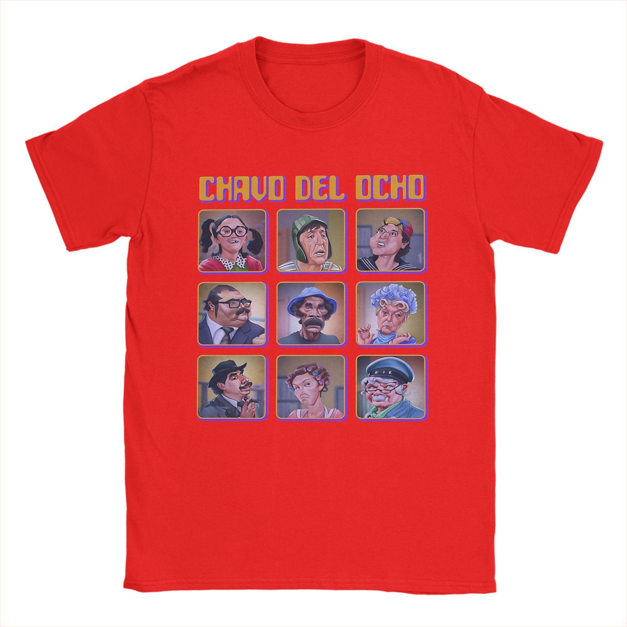 El Chavo Del Ocho TShirts Unisex Novelty 100 Cotton Tee Shirt Crewneck Short Sleeve T Shirt Printed Tops S