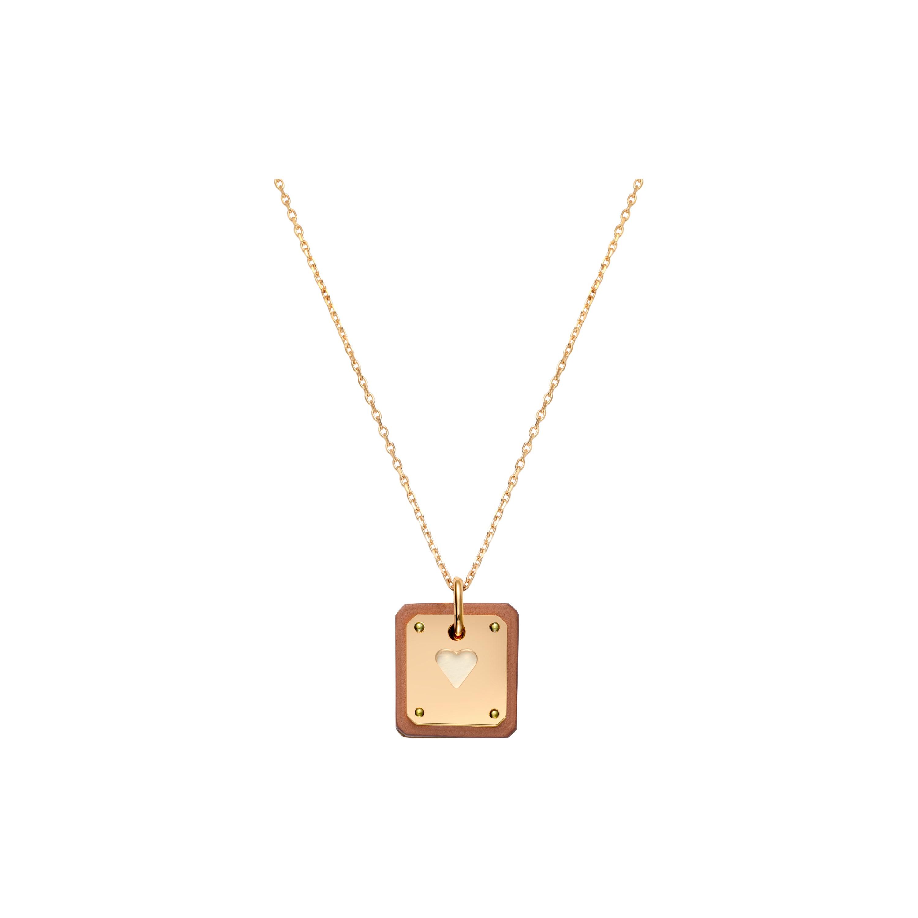 

Hermes As De Coeur Small Calfskin Necklace Women necklace Gold H081865CC37 Basic Packaging-Box+Dust Bag or Padding Board