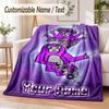 Gorilla Tag cartoon Custom Name Flannel Throw Blanket Soft Warm for Sofa Bed Indoor Home Use