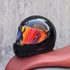Motorcycle Retro Full Helmet Men's Winter Personality Cool Women's National Tide Race Cruise Retro Car Helmet Universal In All Seasons