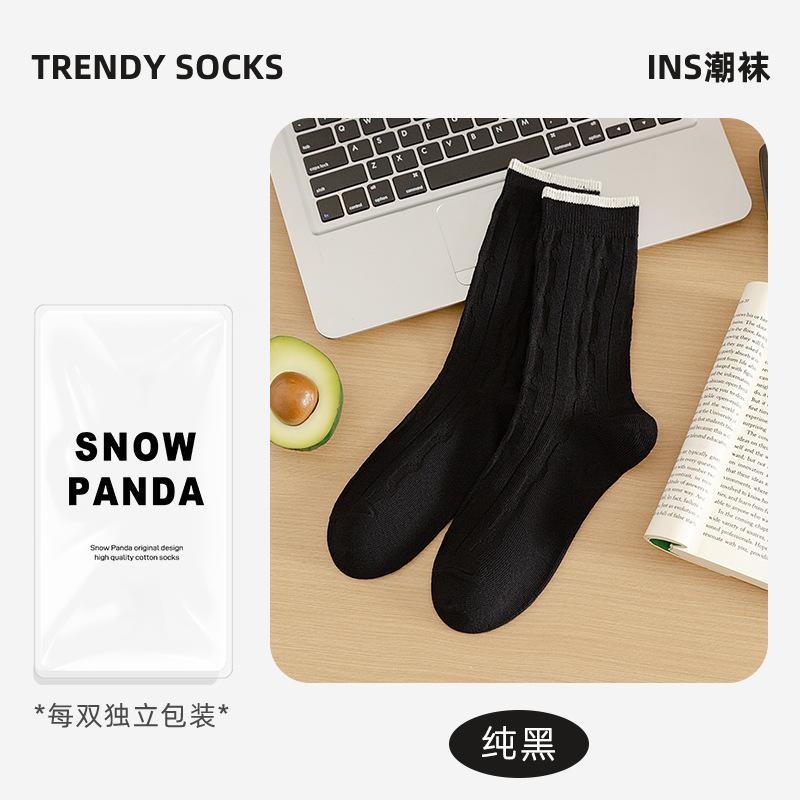 Wool Socks Women'S Fleece Thickened Floor Socks Warm Sleeping Tube Socks Versatile Stacking Socks Solid Color Women'S Socks