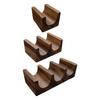 Wooden Tacos Holder Serving Platter Divider Sushi Display Walnut Wooden Sushi Tray for Gathering Party Desktop Kitchen Table