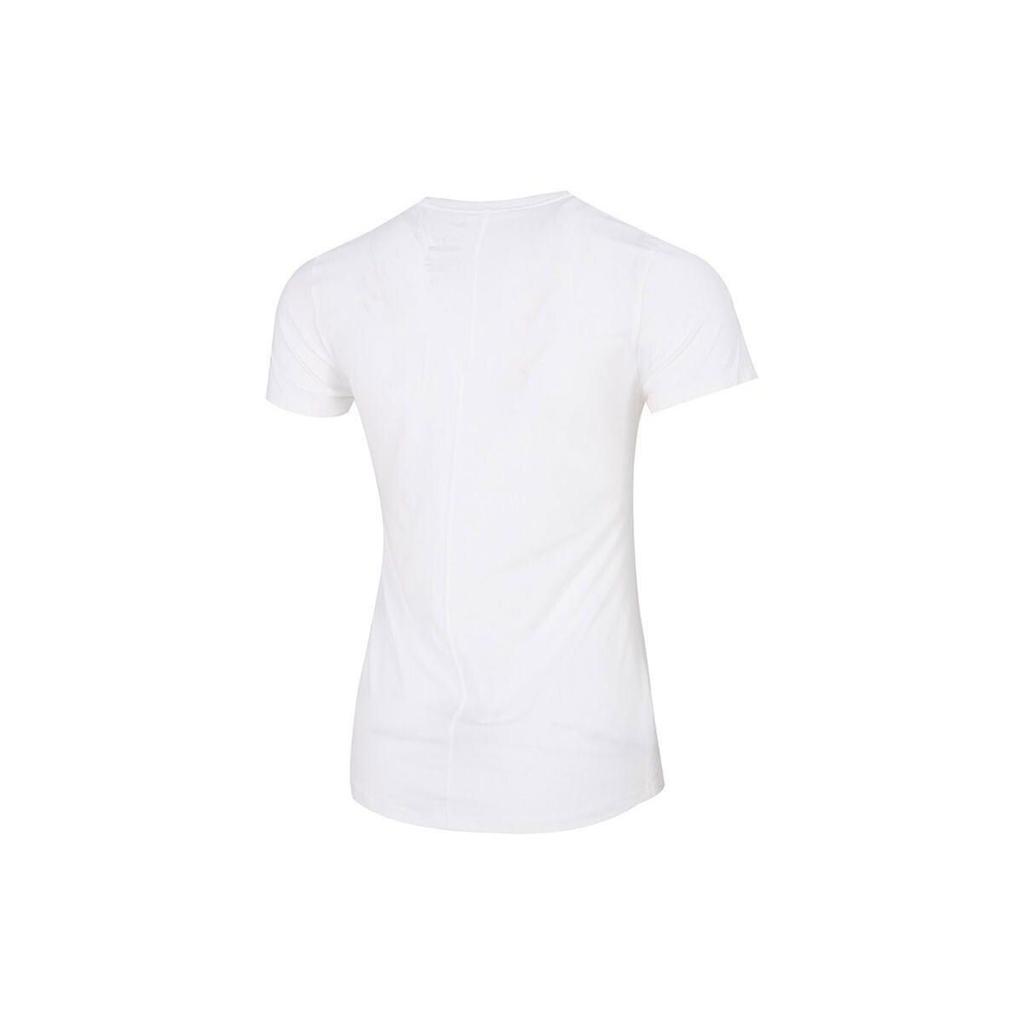 Nike Dri-FIT One Solid Logo Print Quick-Dry Casual Breathable Slim Fit Crew Neck Short Sleeve T-Shirt Women Tops White DD0627-100