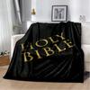 Hellige Bibel Kors Jesus Be Mykt Plysjteppe, Flanellteppe Kasteteppe for Stue Soverom Seng Sofa Piknikdeksel Barn