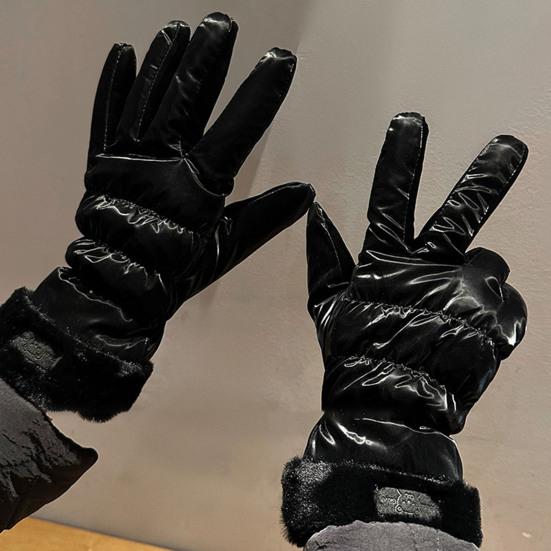Winter Touch Screen Cycling Gloves For Women Thick Windproof Ski Snow Mittens