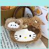 Hello Kitty Retro Leopard Print Shoulder Bag With Pu Material For Daily Use