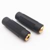 Gold-Plated 3.5mm Dual-Channel Stereo Male to Female Adapter Connector