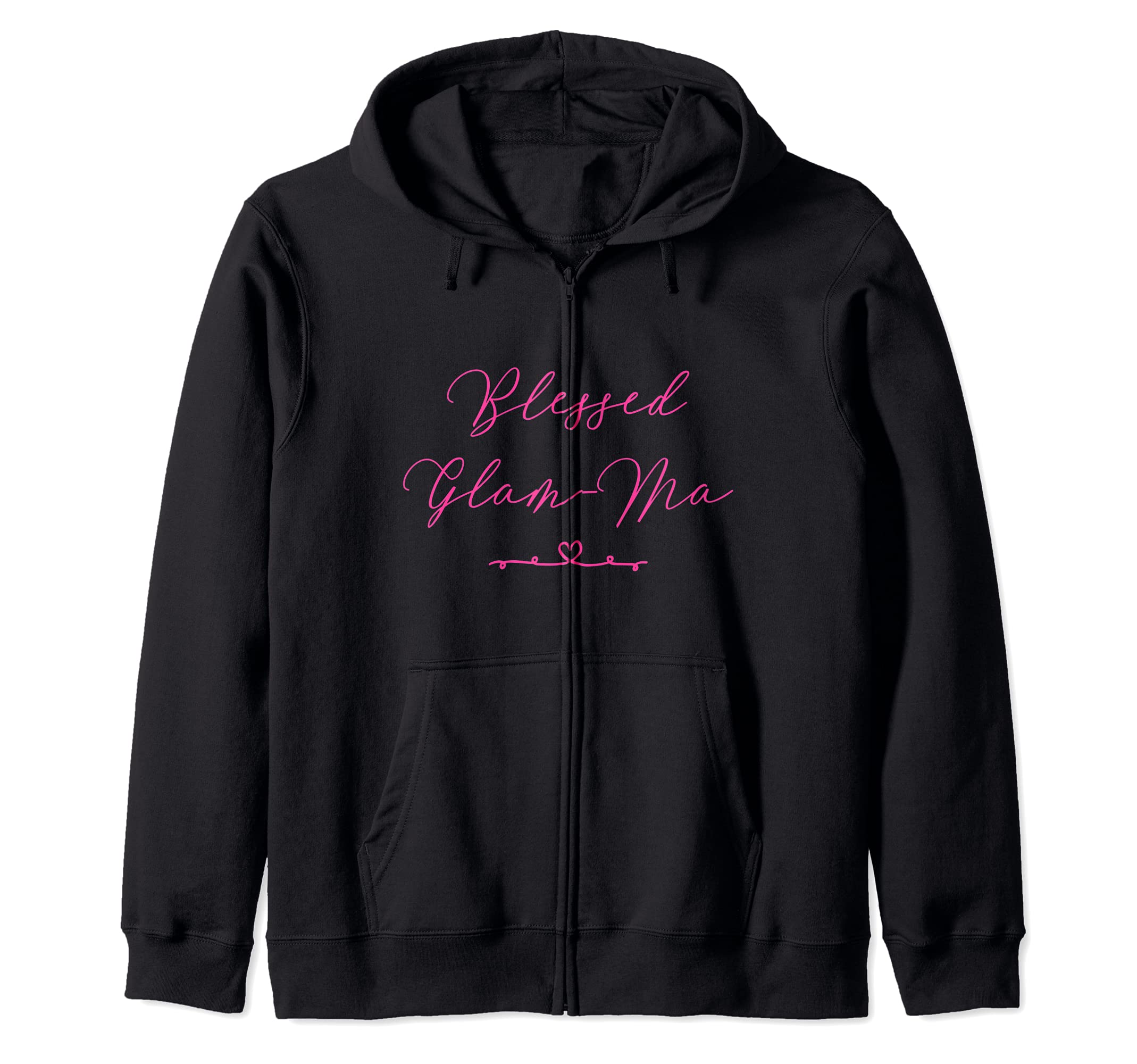 

Blessed zip hoodie Glam-Ma чёрный