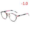 Diopter -1.0 -1.5 To -6.0 Round Finished Myopia Glasses Unisex Fashion Resin Lens Short-Sighted Eyewear Prescription Eyeglasses