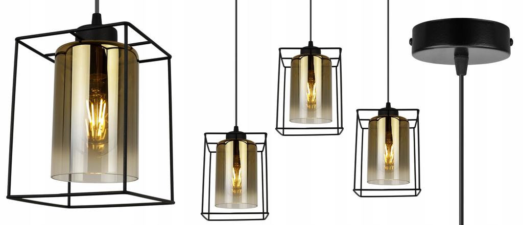 MODERN ELEGANT GLASS HANGING LAMP