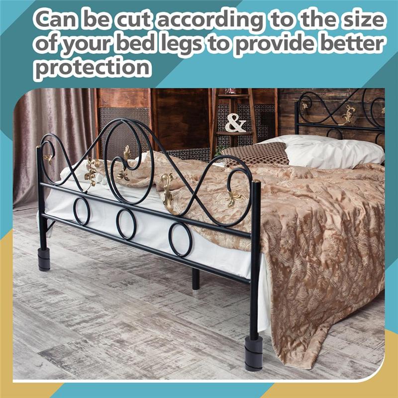 Good-4 Pcs Bed Frame Toe Protectors 6Inch Bed Frame Leg Covers, Bed Frame Feet Protectors For Toe Saver Keep Your Toes