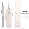 Non-Magnetic Heat-Treated Precision Eyelash Tweezers for Lash Artists - Chinese Curved for Grafting, Blooming, and Separating.
