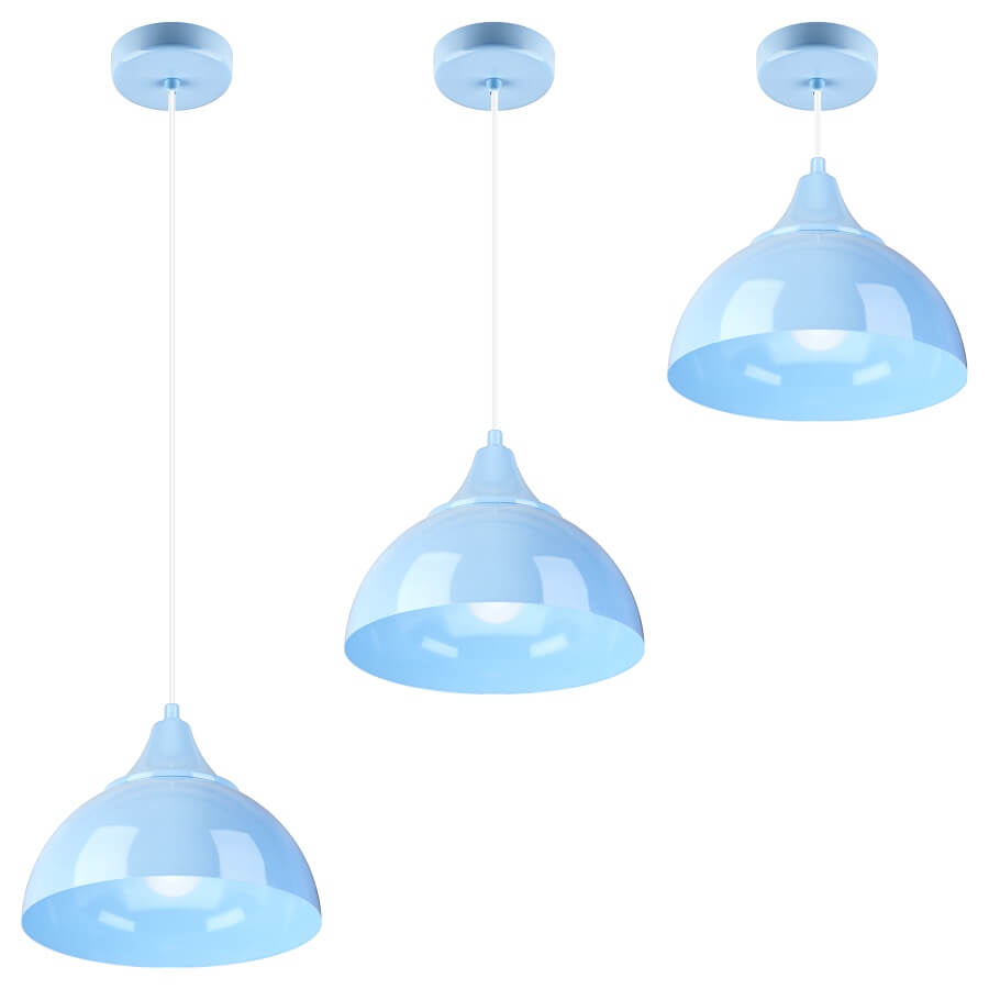Kupidyn 1 Lampa Wisząca - Dziecięca, Błękitny, Metalowa 1Xe27