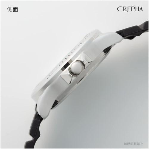CREPHA Men's Analog Watch, Waterproof, Rubber Strap, Urethane Strap, Black, TE-AM152-BKS