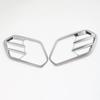 Silver ABS Car Modified Front Fog Light Cover Set for Ford.