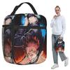 Satoru Gojo Anime Japanse Geïsoleerde Lunchtas voor Vrouwen Kantoor Koeltas Thermische Voedseldoos Draagbare Lunchboxen Container
