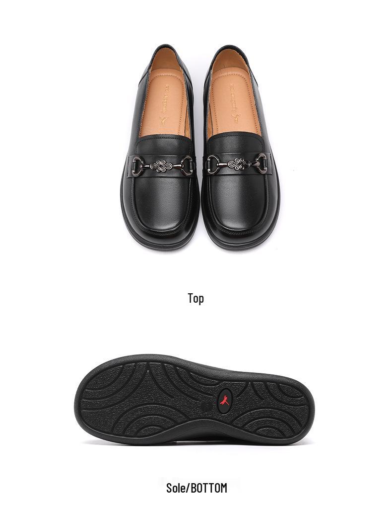 Red Dragonfly Women's Genuine Leather Summer Slip-On Flats