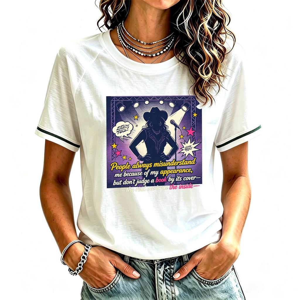 Women's Casual Short Sleeve Neck Printed T-Shirt