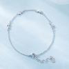 Βραχιόλι 925 Silver Star Fashion Κορεάτικο Διπλό Βραχιόλι Κρυστάλλινο Αστέρι με πέντε άκρες