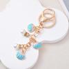 Colorful Handmade Shell Pearl Keychain Pendant - Perfect Gift for Female Students and Best Friends