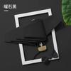 Flat 50% Off Folding Pocket Card Umbrella, Sun and Rain Protection, Black Coating, Uv Protection, Sunshade Umbrella, Dual-Use Umbrella