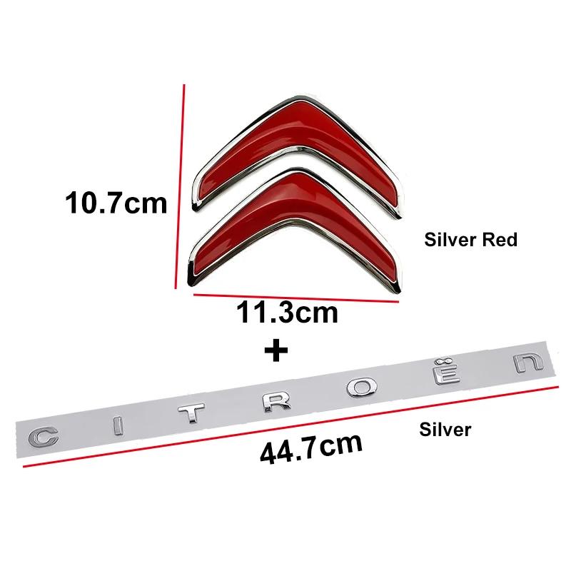 Achterklep Logo Letter Auto Sticker voor Citroen Xsara C3 Picasso Elysee Berlingo XR C4 Sega Aircross C5 Logo Embleem Accessoires