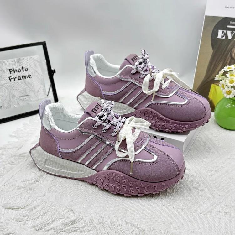 Sports Platform German Training Shoes Women's 2025 New Spring and Autumn Dad Shoes Increase Height Versatile Sports and Leisure Forrest Gump Shoes