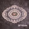 1Pcs Dining Table Embroidery Craft Placemat European Style Lace Insulation Plate Mat Anti-scald Coaster Table Pads