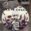 Tokyo Ghoul Runder Teppich Teppich für Wohnzimmer Schlafzimmer Sofa Spielzimmer Dekor Rutschfeste Bodenmatte